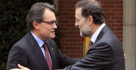Artur Mas con Mariano Rajoy, en una imagen de archivo./ EFE