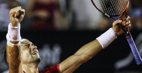 David Ferrer, emocionado tras su victoria en Río. EFE/Antonio Lacerda