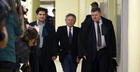 El director cinematográfico Roman Polanski llega a un tribunal en Cracovia./ REUTERS