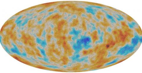 Imagen de cielo completo de la polarización de la radiación cósmica de fondo. ESA / PLANCK COLLABORATION