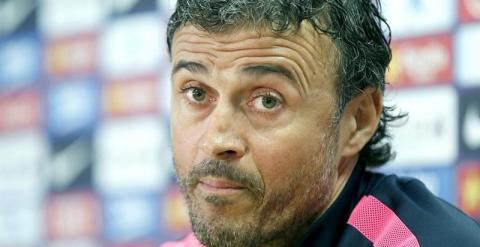 Luis Enrique durante su rueda de prensa. /EFE