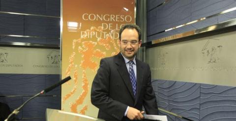 Antonio Hernando, en el Congreso de los Diputados. EP