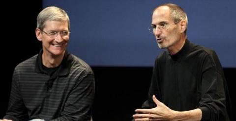 Tim Cook y Steve Jobs. EUROPAPRESS