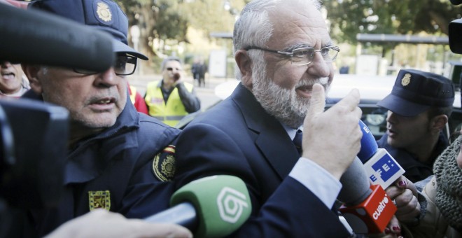 El expresidente de las Corts valencianas, Juan Cotino, en una comparecencia en la Audiencia Nacional. EFE