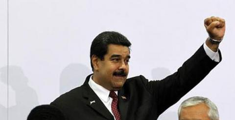 El presidente de Venezuela, Nicolás Maduro, en la VII Cumbre de las Américas. / EFE