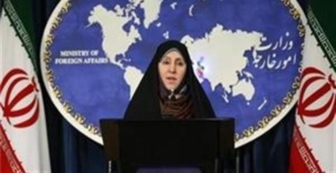 Marzié Afjam durante una rueda de prensa como portavoz del Ministerio de Exteriores iraní. - EUROPA PRESS