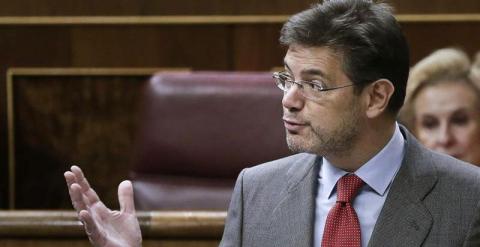 El ministro de Justicia, Rafael Catalá, en el Congreso. / EFE