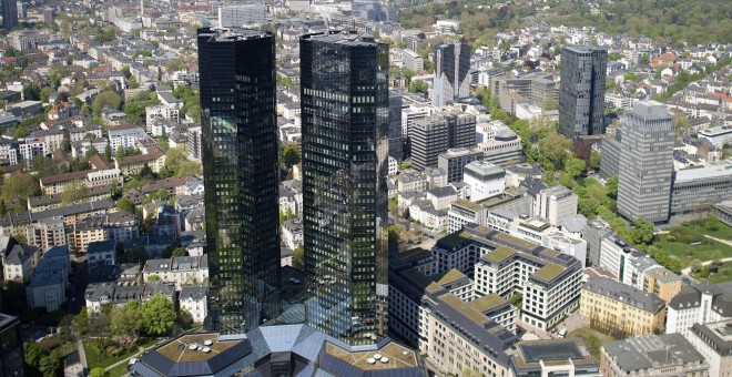 Vista de la sede de Deutsche Bank en Fráncfort. EFE/Christoph Schmidt