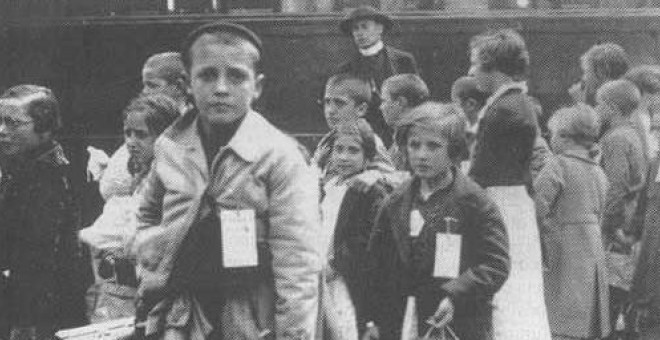Fotografía de 'niños de la guerra' españoles que partieron hacia Rusia