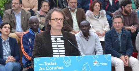 Cheikh Faye y Djiby Fall, en la presentación de la candidatura del BNG.