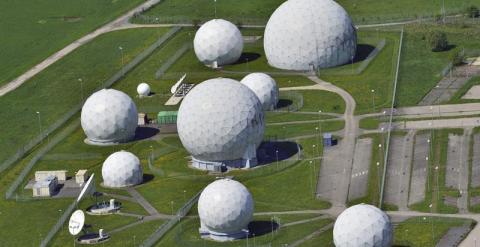 Vista aérea de la estación del servicio de inteligencia alemán en Bad Aibling. - EFE