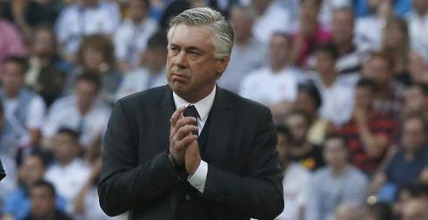 El entrenador italiano del Real Madrid Carlo Ancelotti en el partido contra el Valencia. /EFE
