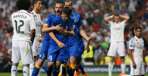 Morata no celebra su gol al Madrid. Reuters / Sergio Pérez