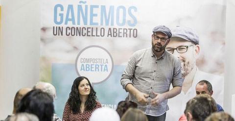 Martiño Noriega, durante un acto de Compostela Aberta en Santiago.