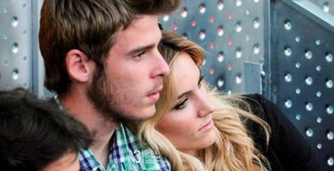 David de Gea y Edurne García. - EFE