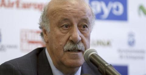 Vicente Del Bosque en la presentación de su campus en Madrid. /EFE