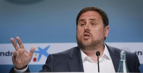 Oriol Junqueras ante el Círculo de Economía