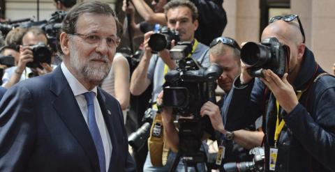 El presidente del Gobierno, Mariano Rajoy, a su llegada a la cumbre de los jefes de Estado y de Gobierno de la UE  y de la CELAC. EFE/Stephanie Lecocq