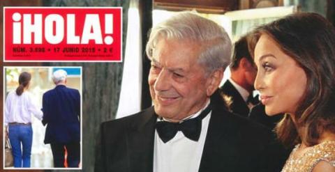 Mario Vargas Llosa e Isabel Preysler en la portada de la revista Hola