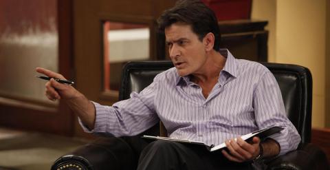 El actor Charlie Sheen.