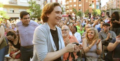 La ganadora de las elecciones en Barcelona, Ada Colau. - EFE