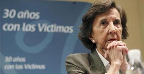 Ana María Vidal-Abarca López, una de las fundadoras de la Asociación de Víctimas del Terrorismo (AVT) y presidenta de dicha asociación entre 1989 y 1999.