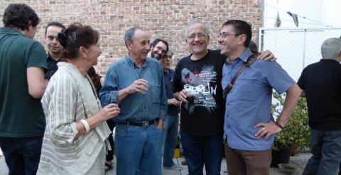 José Luis de Zárraga, Juan Tortosa y Juan Carlos Monedero.