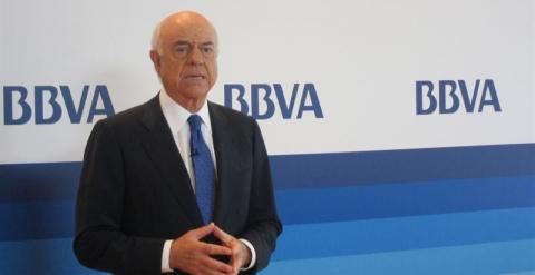 El presidente del BBVA, Francisco González. E.P.