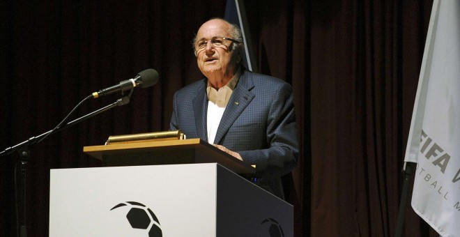 Joseph Blatter durante una conferencia en Zurich el pasado 15 de junio. /REUTERS
