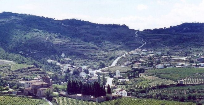 Vista de la pequeña localidad barcelonesa de Pontons.