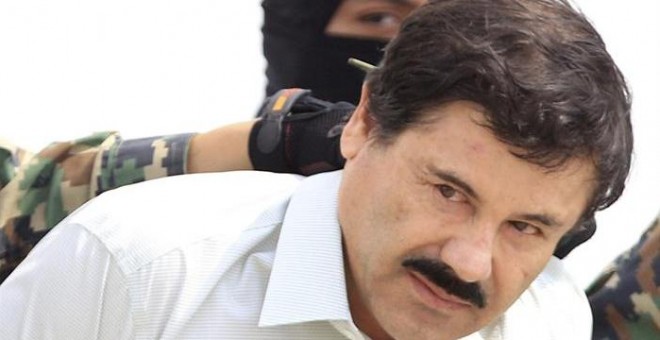 Fotografía de archivo del 24 de febrero de 2014 que muestra al narcotraficante Joaquín El Chapo Guzmán, jefe del cartel de Sinaloa./ EFE