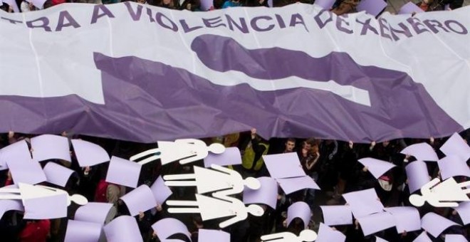 Acto contra la violencia de género./ EFE