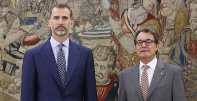 Artur Mas durante su visita al rey Felipe VI. /EP