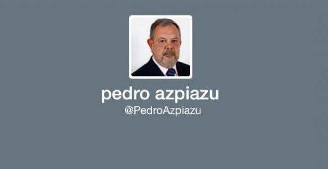 Perfil de Twitter del diputado del PNV Pedro Azpiazu.