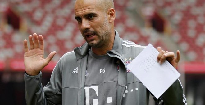 El técnico del Bayern de Múnich, Pep Guardiola.- WU HONG (EFE)