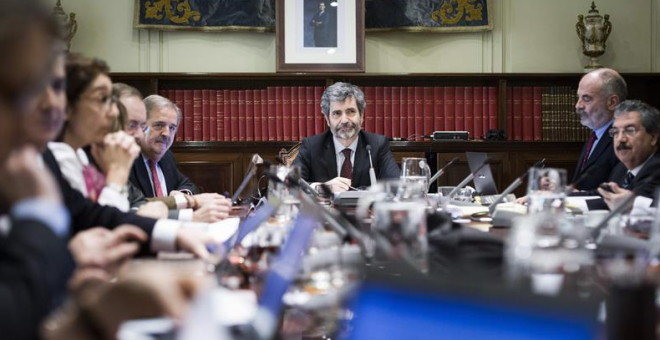 El Pleno del Consejo General del Poder Judicial, en una imagen de archivo. EFE