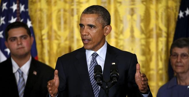 Barack Obama, en el acto en la Casa Blanca, hoy, 3 de agosto, 2015. REUTERS/Jonathan Ernst