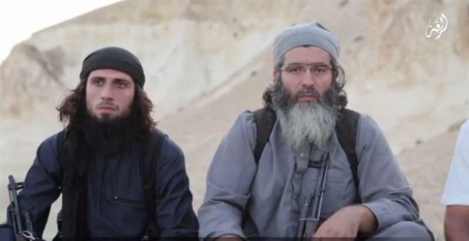 Dos miembros del Estado Islámico. EUROPA PRESS