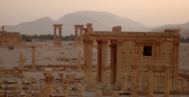 El templo de Baal, antes de que los hombres del Estado Islámico lo redujeran a escombros. REUTERS