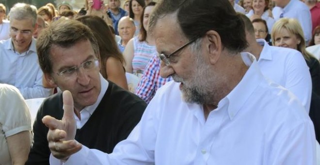 Rajoy con Feijóo.