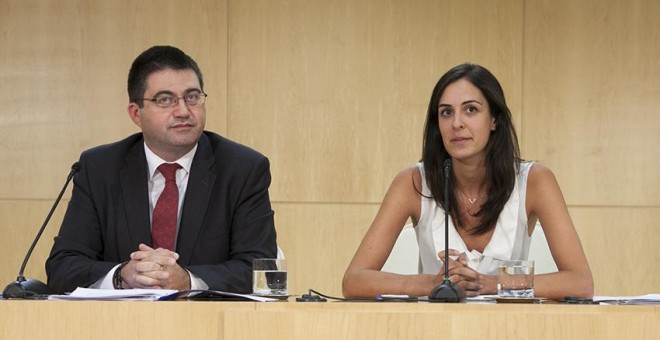 La portavoz del gobierno municipal, Rita Maestre, y el delegado del Área de Economía y Hacienda, Carlos Sánchez Mato. EFE