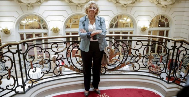 La alcaldesa de Madrid, Manuela Carmena, antes de su participación en el Foro Deloitte-ABC. EFE/Emilio Naranjo