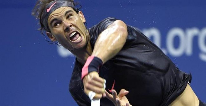 Nadal, en un partido del US Open hace unos días. EFE/EPA/JOHN G. MABANGLO