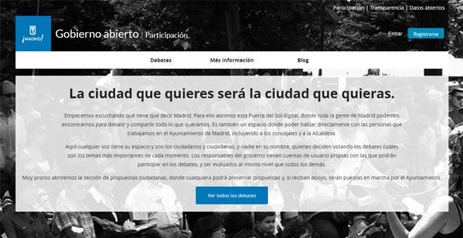 La web de participación de Carmena: muchas visitas, pero también muchos 'trolls'