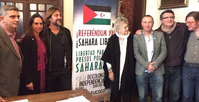 Presentación del llamamiento a la comunidad internacional en el Ateneo de Madrid.