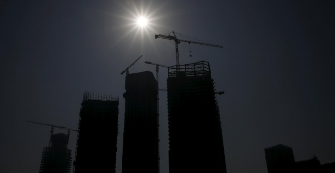 Edificios en construcción en Pekín. REUTERS/Kim Kyung-Hoon