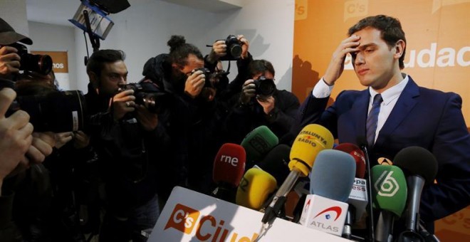 Albert Rivera, en rueda de prensa. EFE