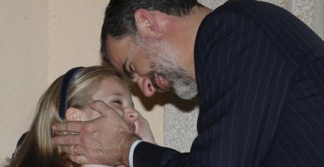 Felipe VI y su hija Leonor de Borbón Ortíz, princesa de Asturias. EFE