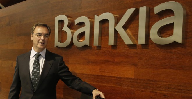 El consejero delegado de Bankia, José Sevilla, a su llegada para la presentación de los resultados de la entidad. EFE/J. J. Guillén