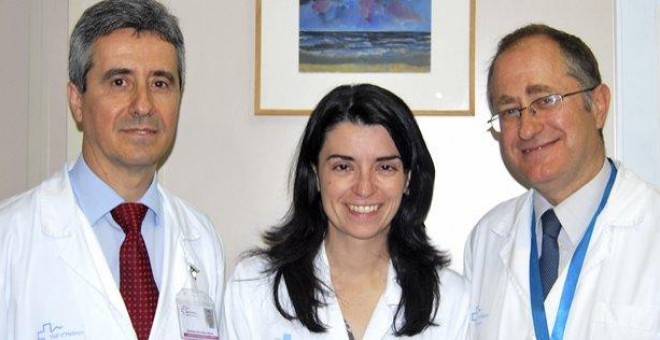 Manuel Galiñanes, Nuria Rivas y David García-Dorado, del Hospital Vall d'Hebrón, de Barcelona./ DIARIO MÉDICO
